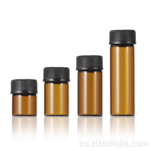 Tubo de vidrio de aceite esencial de 2 ml de 2 ml de 5 ml